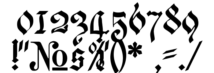 Meyne Textur Font OTHER CHARS