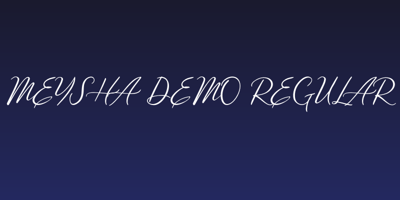 Meysha Demo Regular Social Header