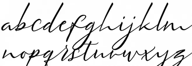 Meysha Demo Regular Schriftart Kleinbuchstaben