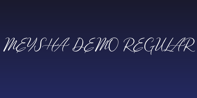 Meysha Demo Regular Social Header