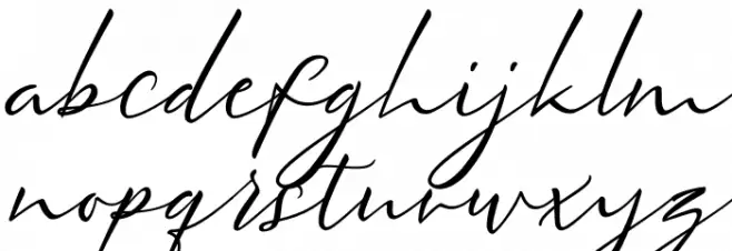 Meysha Demo Regular Schriftart Kleinbuchstaben