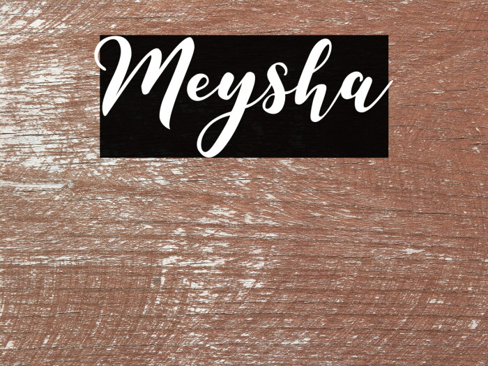 Meysha Example 1