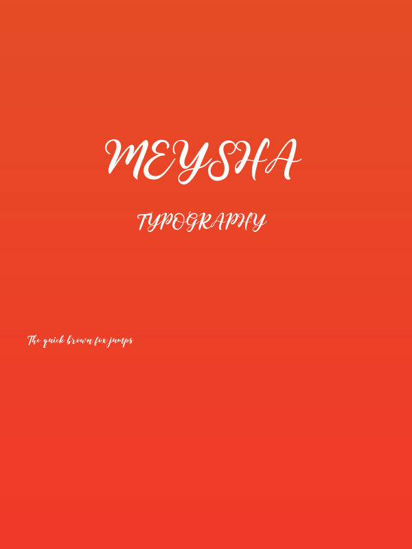 Meysha Poster