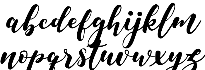 Meysha Font LOWERCASE