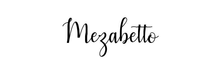 Mezabetto  Frei Schriftart Herunterladen