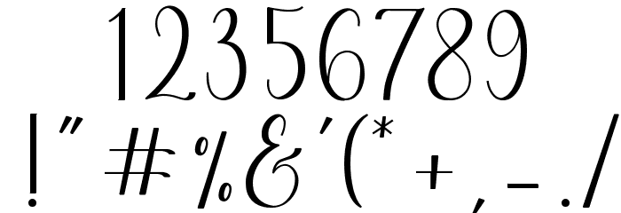 Mezabetto Font OTHER CHARS