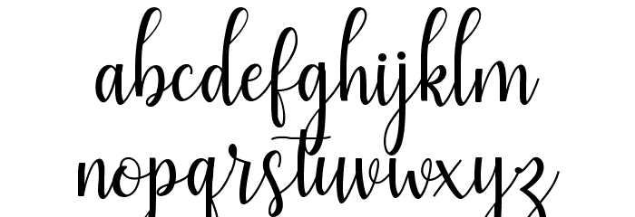 Mezabetto Font LOWERCASE