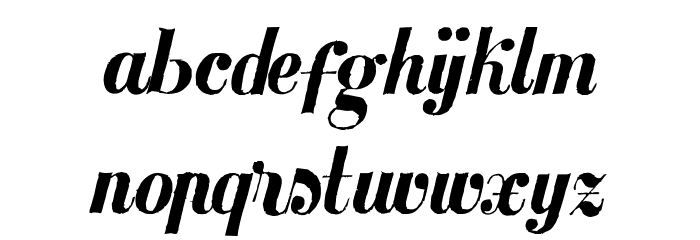 MezclaTitan Font LOWERCASE
