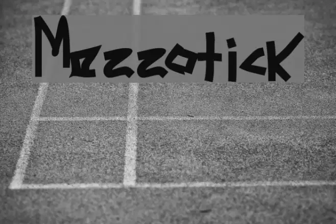 Mezzotick フォント examples
