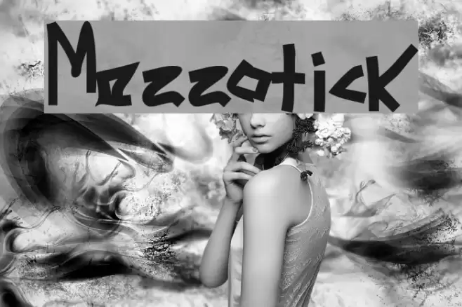 Mezzotick フォント examples