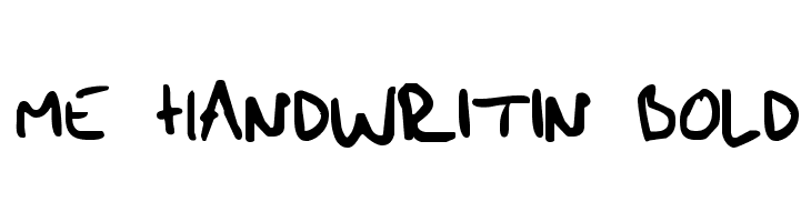 me handwritin Bold  لخطوط تنزيل