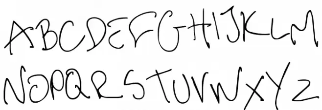 me handwritin Thin Fuentes MAYÚSCULAS