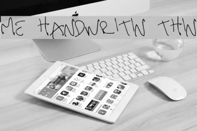 me handwritin Thin  examples