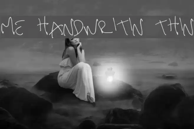 me handwritin Thin  examples