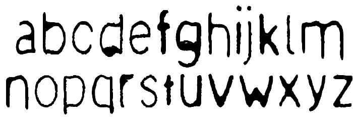 meagre Font LOWERCASE
