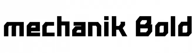mechanik Bold  Fuentes Gratis Descargar