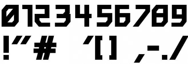 mechanik Bold Font OTHER CHARS