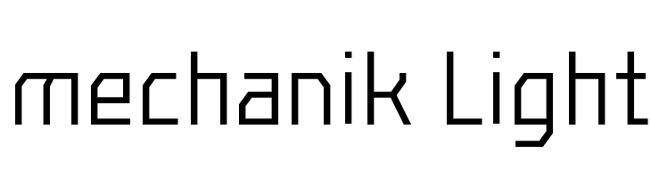 mechanik Light  Descarca Fonturi Gratis