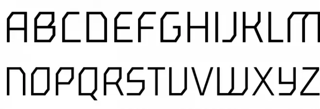 mechanik Light 字体 大写