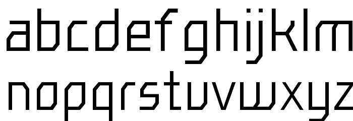 mechanik Light Font LOWERCASE