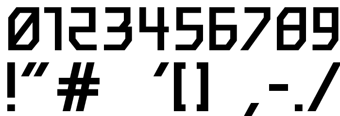 mechanik Regular Font OTHER CHARS