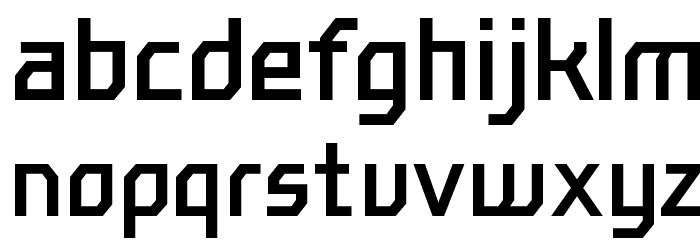 mechanik Regular Font LOWERCASE