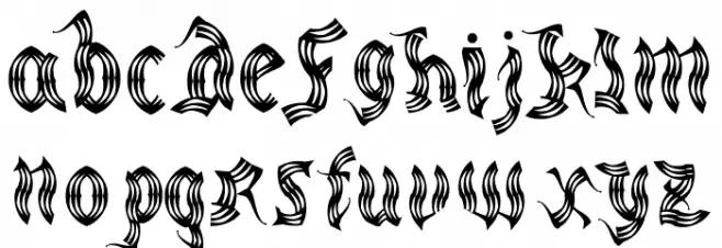 medievalparty-Regular 字体 大写