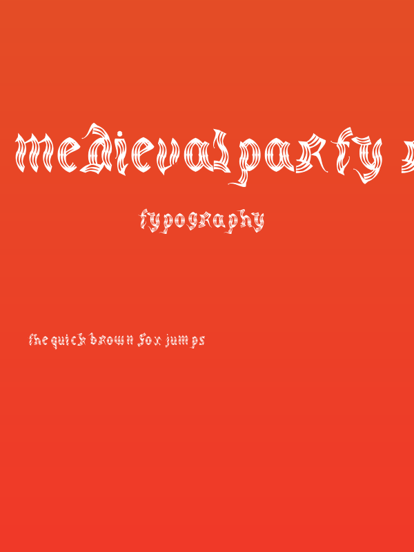 medievalparty-Regular Poster