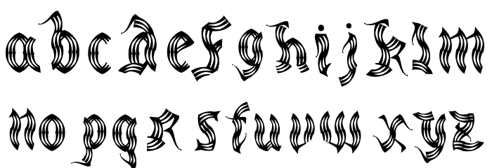 medievalparty-Regular Font LOWERCASE