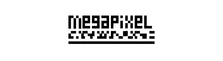 megapixel  font caratteri gratis