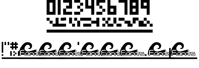 megapixel Font OTHER CHARS