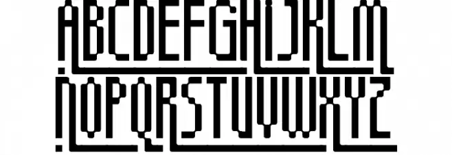 megapixel フォント 大文字