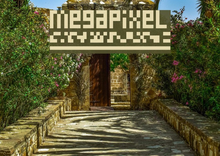 megapixel Font examples