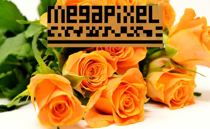 megapixel Font examples