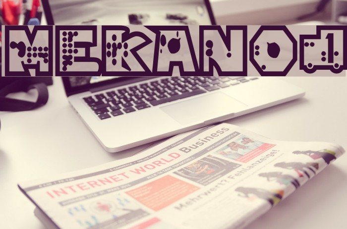 mekano1 Font examples
