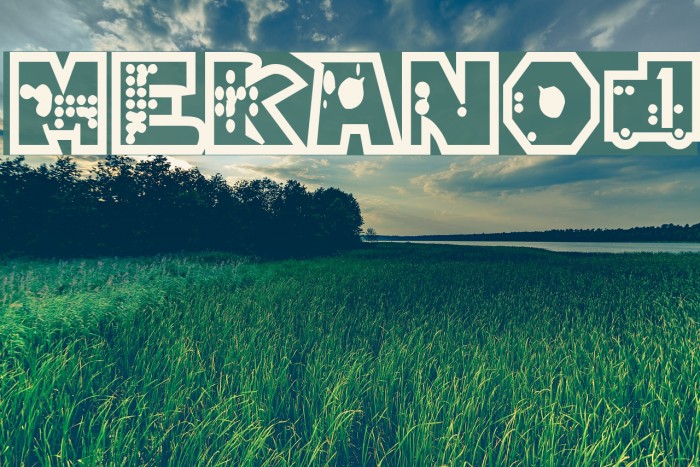 mekano1 Font examples