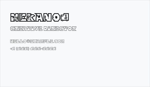 mekano1 Business Card