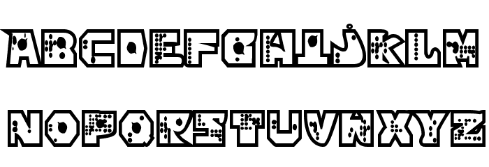 mekano1 Font LOWERCASE