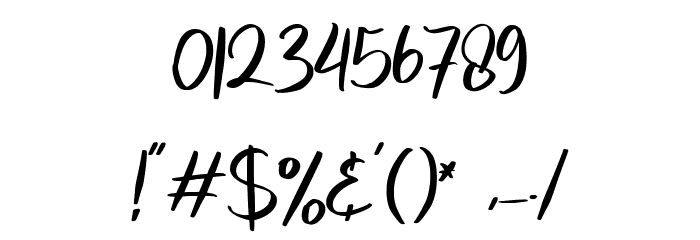 melanies Regular Font OTHER CHARS