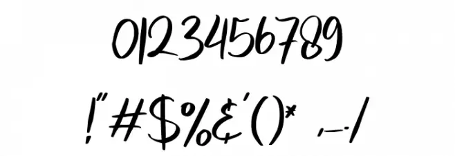 melanies Regular Font OTHER CHARS