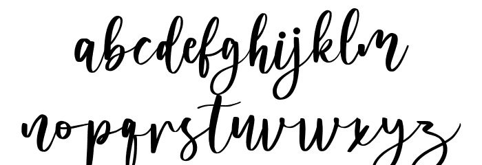 melanies Regular Font LOWERCASE