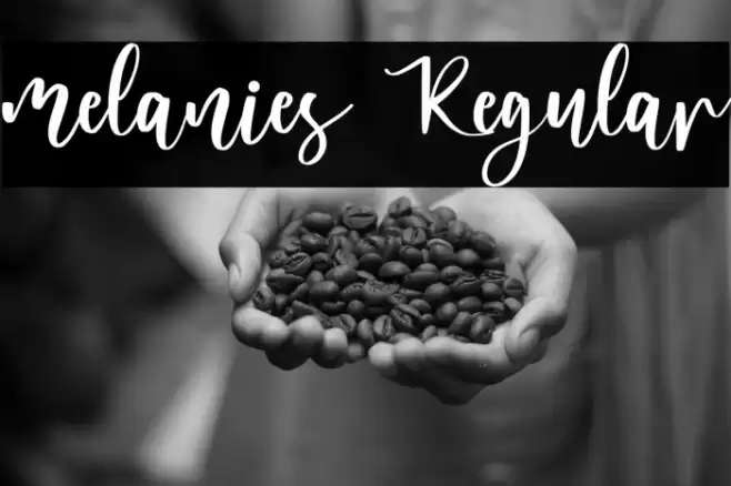melanies Regular Font examples