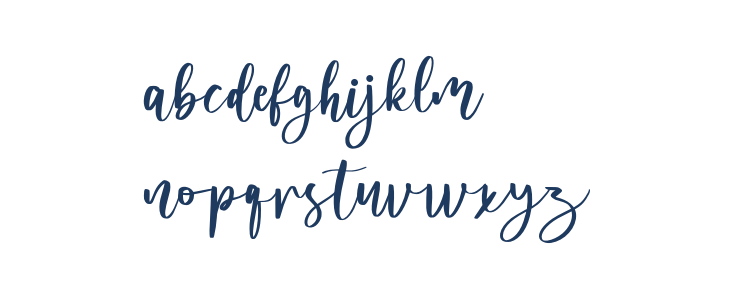 melanies Regular Lowercase