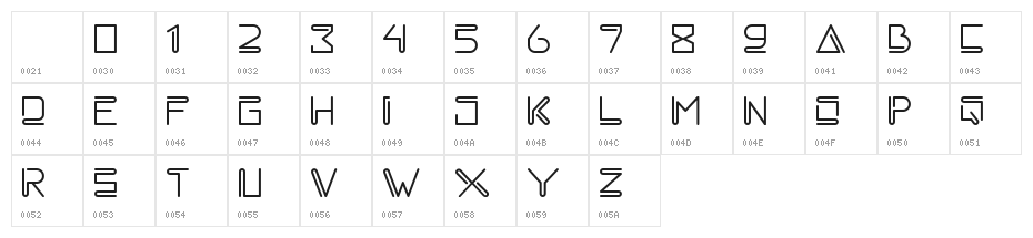 melankola Regular Character Map