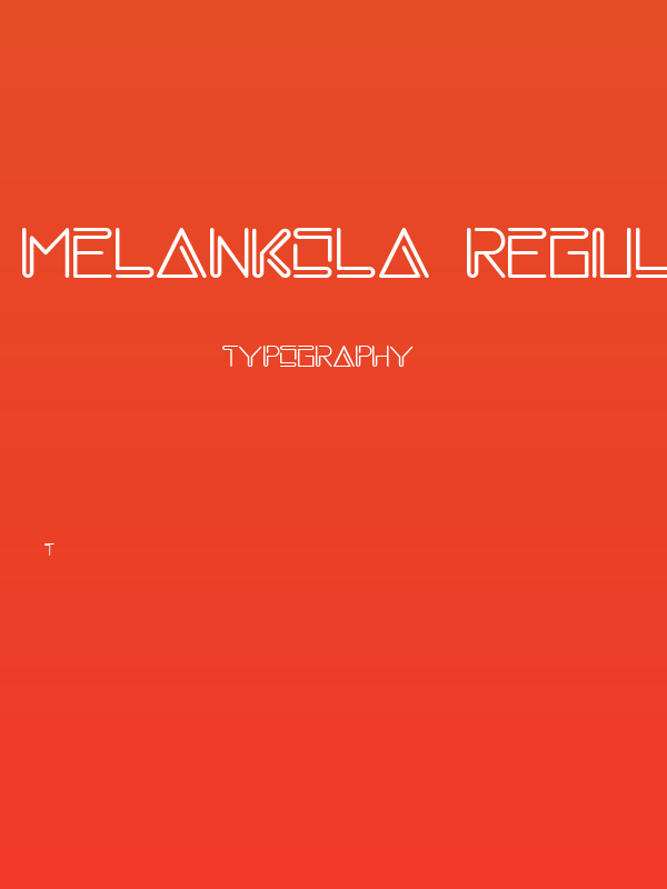 melankola Regular Poster