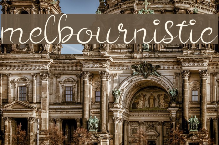 melbournistic Font examples