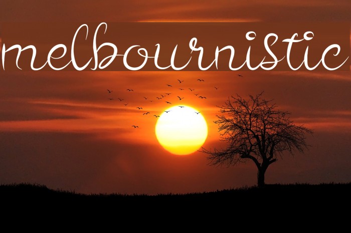 melbournistic Font examples