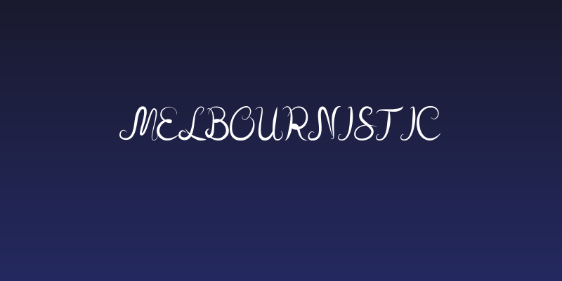 melbournistic Social Header