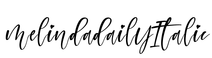 melinda daily Italic  font caratteri gratis