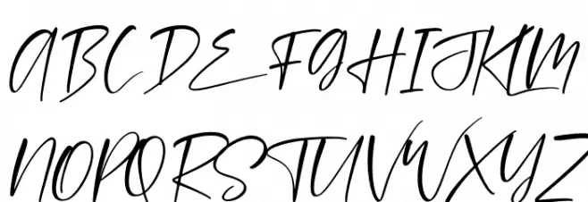 melinda daily Italic 字体 大写